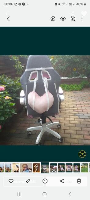 Fotel gamingowy pastelowy style