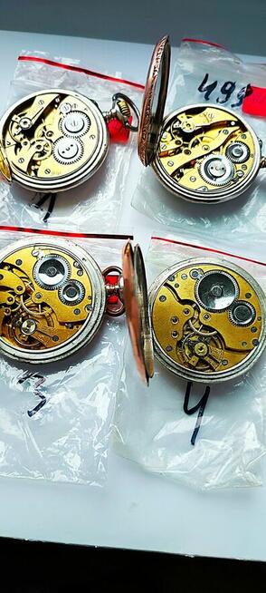 zegarki kieszonkowe srebrne pr;0-800 sprawne