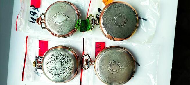 zegarki kieszonkowe srebrne pr;0-800 sprawne