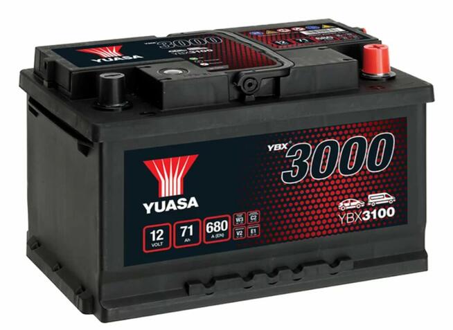 Akumulator Yuasa Standard 12V 71Ah 680A Prawy Plus