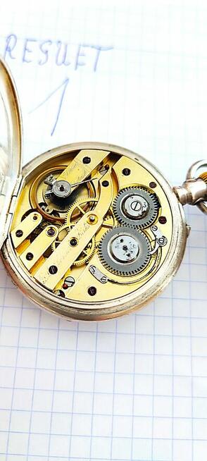 Zegarek kieszonkowy z 1900r Szwajcar srebrny pr;0-800 sprawn