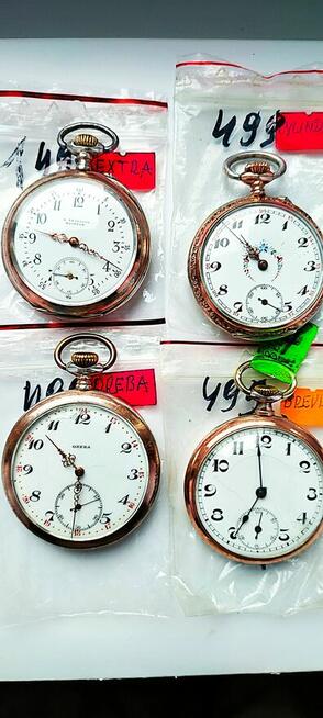 zegarki kieszonkowe srebrne pr;0-800 sprawne