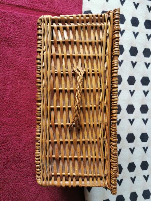 Kosz skrzynka Ratan wiklina Bardzo ładny stylowy