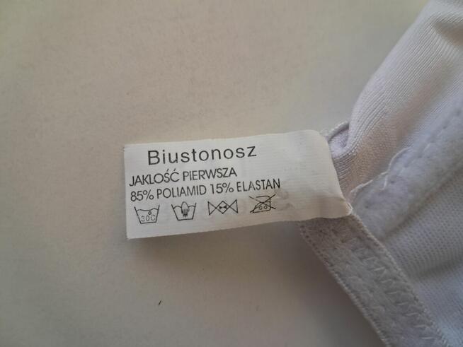 Biustonosz biały „T&L”, 38/85, do sprzedania