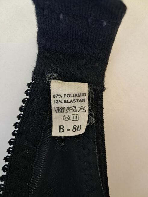 Biustonosz czarny, B 80, do sprzedania