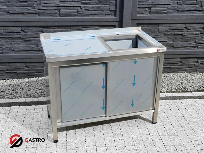 Zlew gastronomiczny 1-kom zabudowany szafką 100x60x85 cm