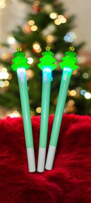 Długopisy Podświetlane Świąteczne Nowe