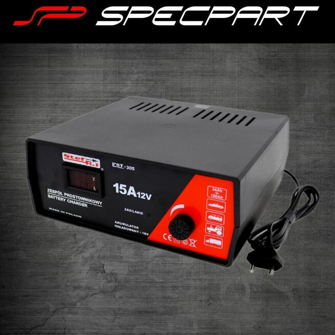 Prostownik Stef-Pol EST-305 12V/15A