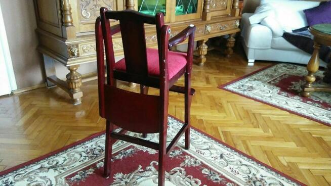 Krzesełko drewniane fotelik ludwik stylowe