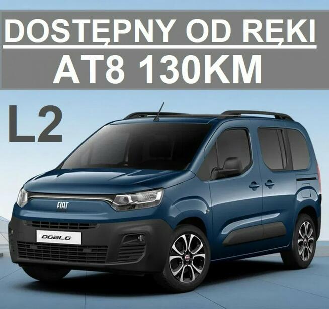 Fiat Doblo Nowe Dolbo  Automat L2 130KM Super Niska Cena Dostępny od ręki