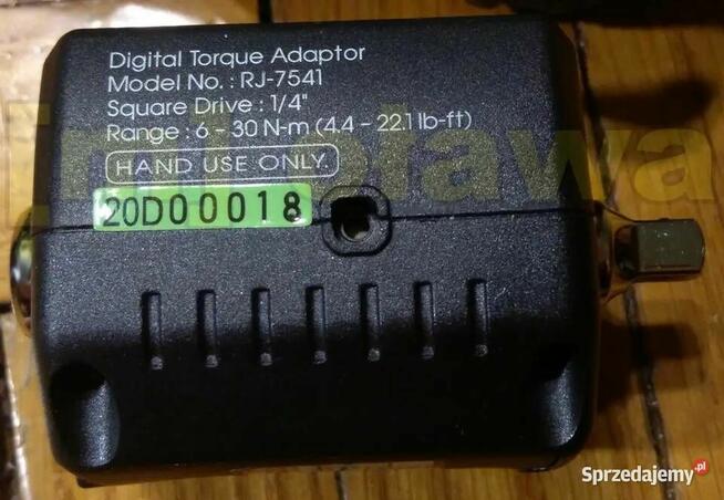 cyfrowy klucz dynamometryczny 1/4 cala 6-30Nm adapter dynamo