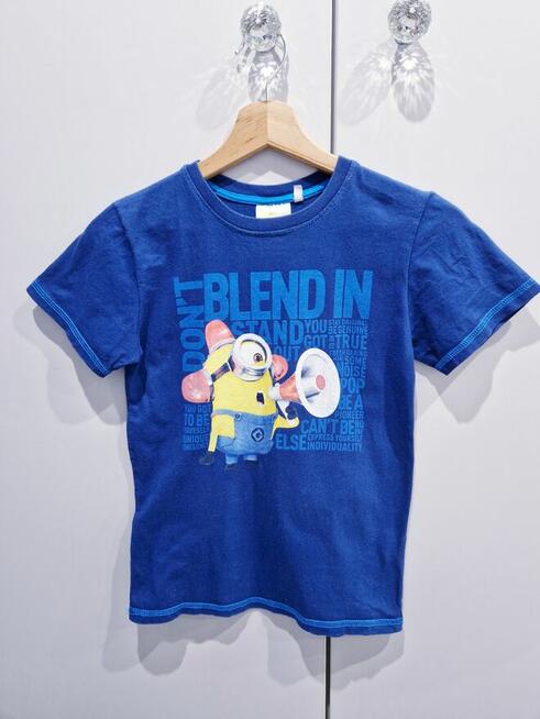 Chłopięcy T-shirt z nadrukiem minionków
