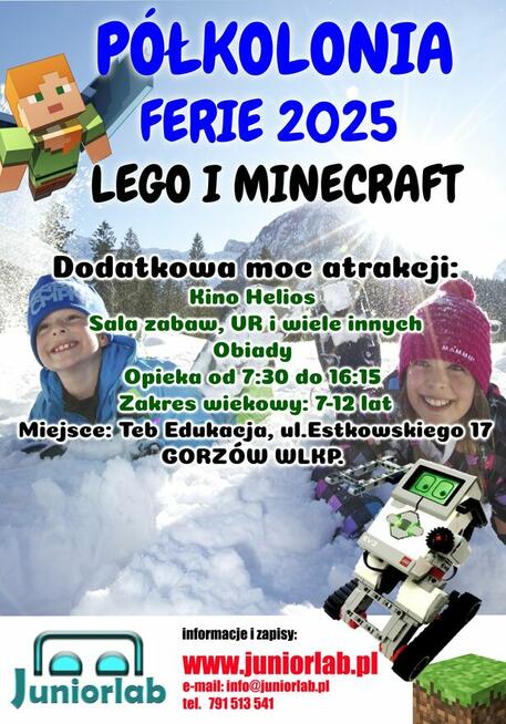 Zimowe Półkolonie z LEGO/MINECRAFT - Gorzów Wlkp.