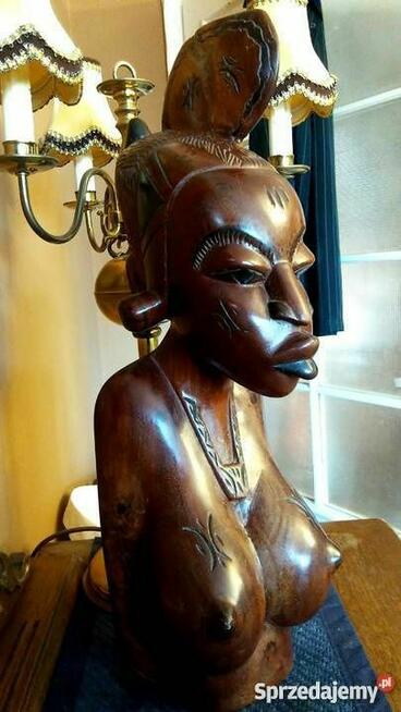 Rzeźba akt kobieta popiersie z Afryki