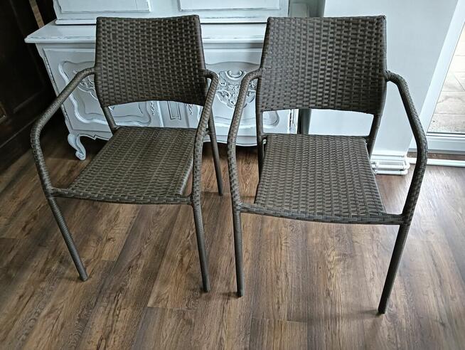 Dwa Krzesełka ogrodowe Jysk