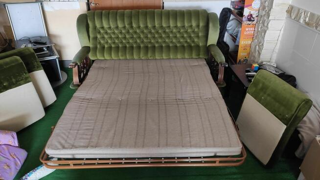 Sofa rozkładana + 2 fotele