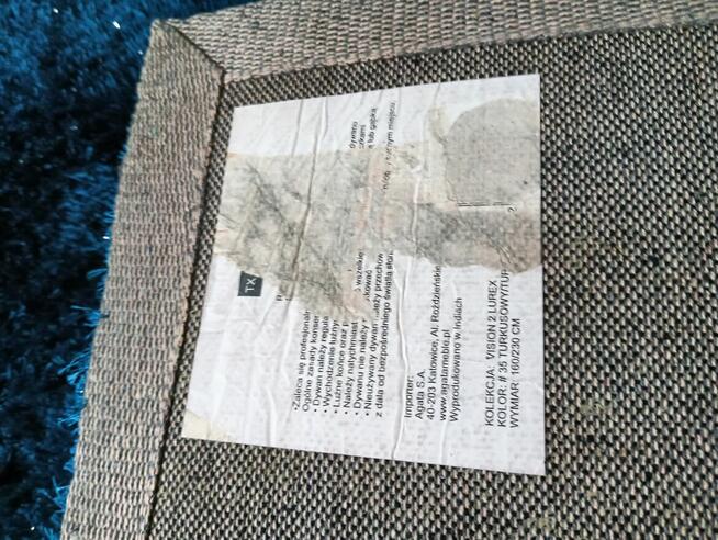 Dywan ze srebrną nitką 230x165 Agata