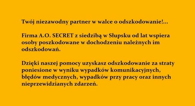 Odszkodowania - Likwidacja Szkód - Słupsk Bytów Sławno