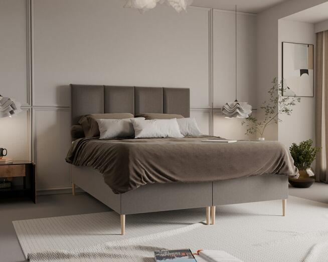 Eleganckie łóżko kontynentalne NOEMI 160x200 różne rozmiary