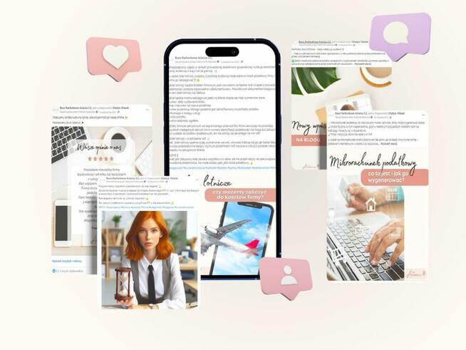 Obsługa social media firm, strony www, wirtualna asystentka