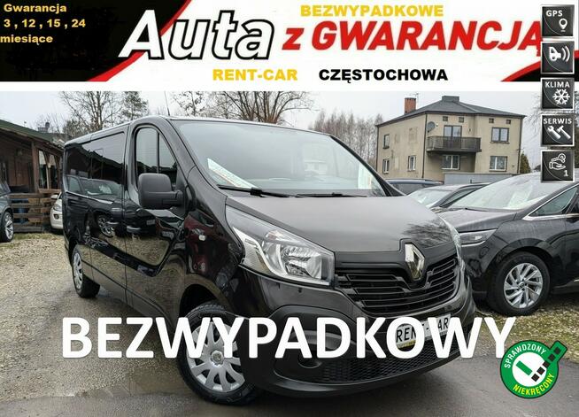 Renault Trafic 1.6D*121PS*Bezwypadkowy Holenderka Long BUS 6-Osób Serwis GWARANCJA24