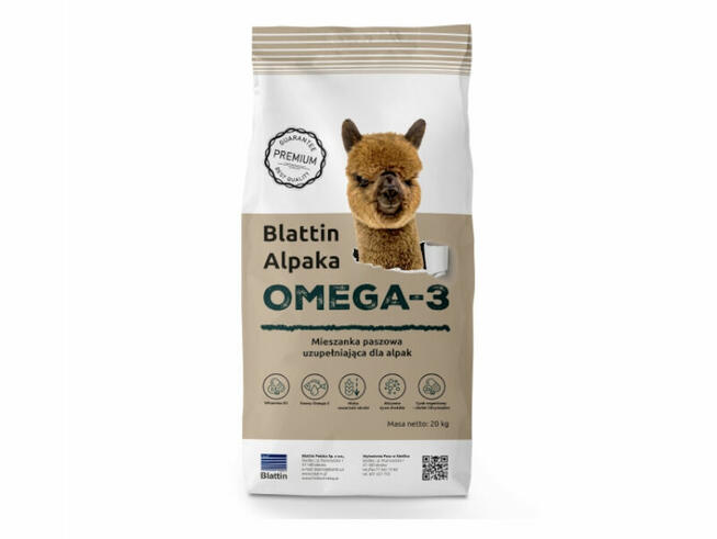 Blattin Alpaka Omega 3 worek 20kg mieszanka paszowa dla alpak
