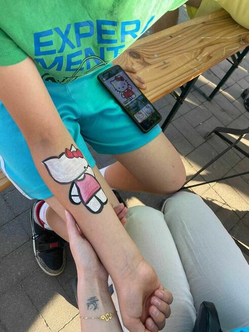 Animacje dla dzieci Malowanie twarzy Wata Urodziny Animator