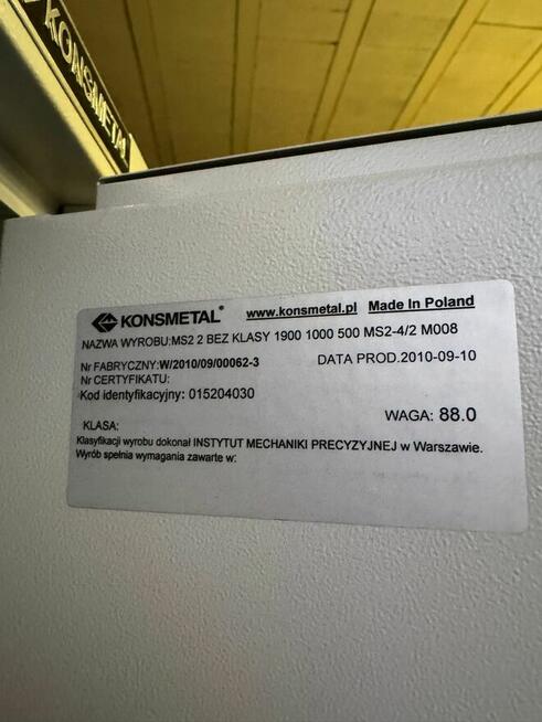 Szafa metalowa szafy do magazynów ciężka gruba stal Konsmeta