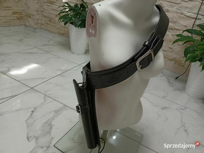 Pas skórzany na rewolwer