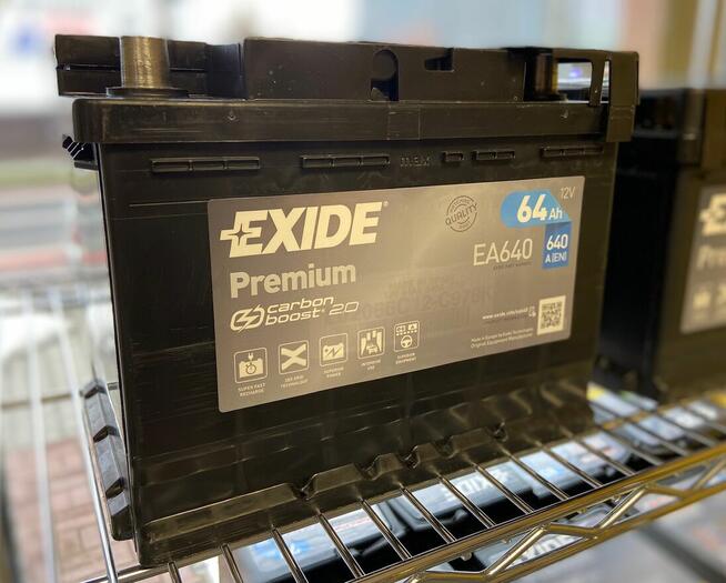 Akumulator Exide Premium 64Ah 640A EA640 EN PRAWY PLUS TCZEW