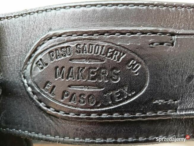 Pas skórzany na rewolwer