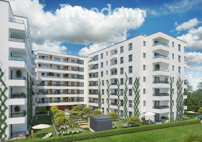 Nowoczesne trzypokojowe mieszkanie z loggią