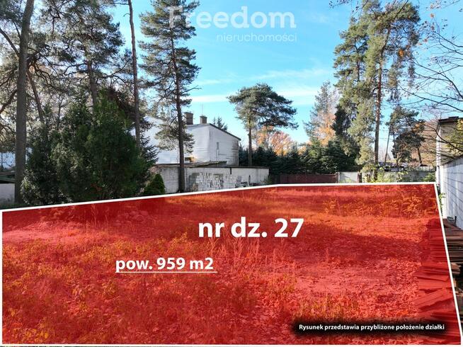 Działka 959 m2 blisko stacji PKP,  ok 200 m Wesoła