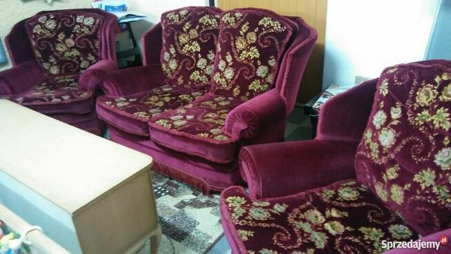 Sofa + 2 fotele barok ludwik