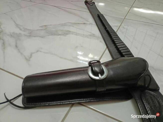 Pas skórzany na rewolwer