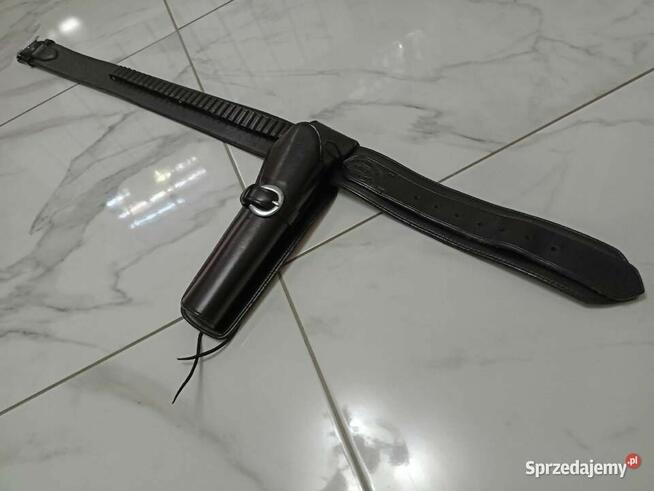 Pas skórzany na rewolwer