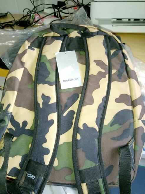 Plecak miejski szkolny turystyczny Reebok nowy kamuflaż