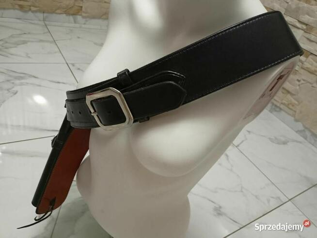 Pas skórzany na rewolwer