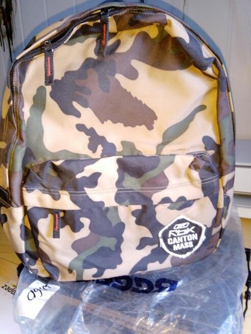 Plecak miejski szkolny turystyczny Reebok nowy kamuflaż