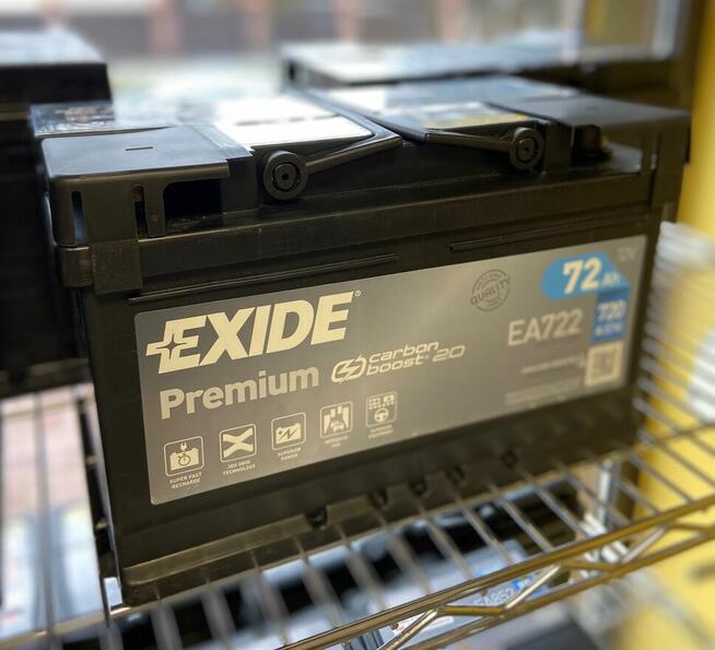 Akumulator Exide Premium 72Ah 720A PRAWY PLUS TCZEW