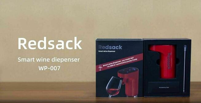 Inteligentny dozownik do Alkoholu REDSACK nalewak do wina
