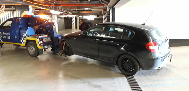 Holowanie z garaży wielopoziomowych podziemnych Warszawa