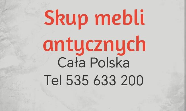 Kupię meble art - deco / biedermeier / Cała Polska / bezpłat