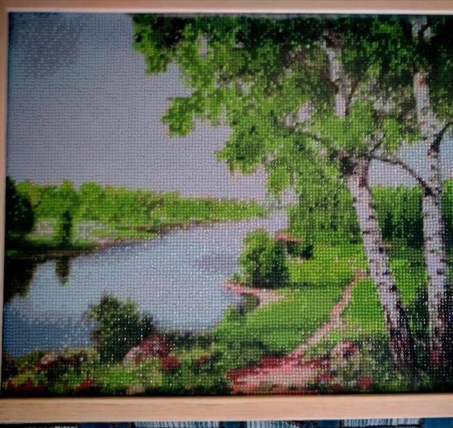 Obrazy wykonane haftem diamentowym