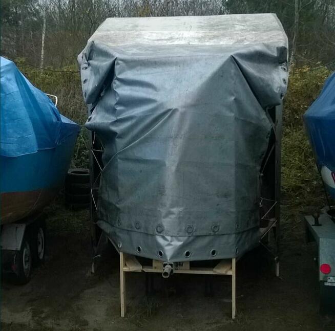 Łódź kabinowa, silnik Volvo i wózek. SPADEK CENY CO DZIEŃ.