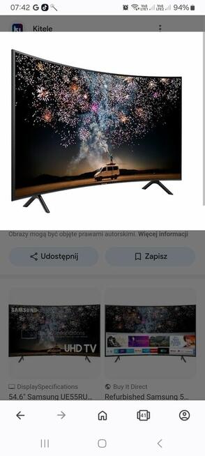 Tv samsung 55cali curved