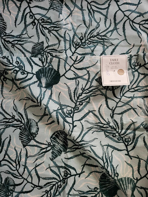 Obrus H&M Home- Nowy w muszelki 145x200cm- real foto