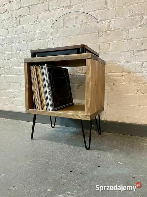 Półka szafka stolik nocny loft lite drewno 42x25x30 cm