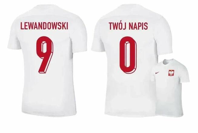 STRÓJ KOMPLET NIKE POLSKI POLSKA LEWANDOWSKI 9 własny nadruk