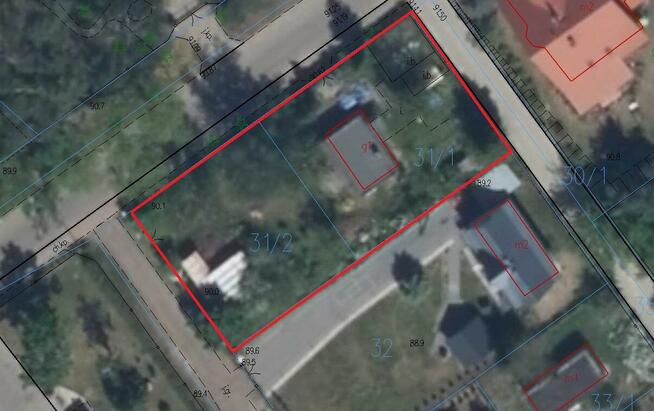 Słupno gm. Słupno, ul. Krótka, Sosnowa, działka z domkiem